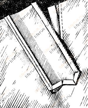 Обработка закрытого разреза планками