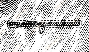 Вставка молнии